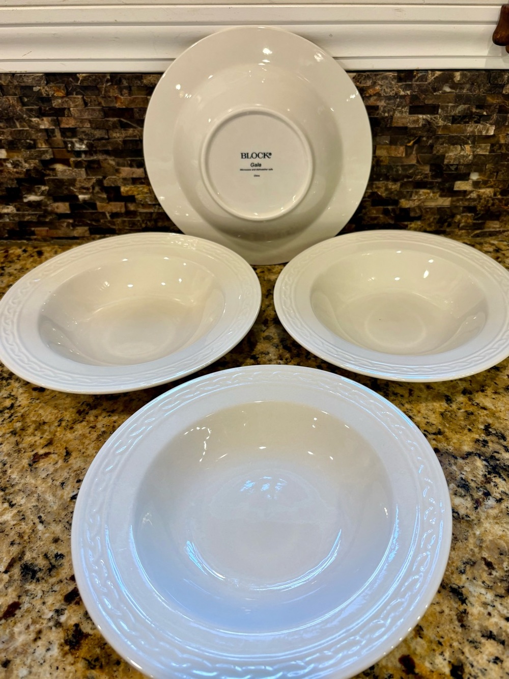 Gala by Block Soup/Cereal Bowls Large 9 inches~Set of 4